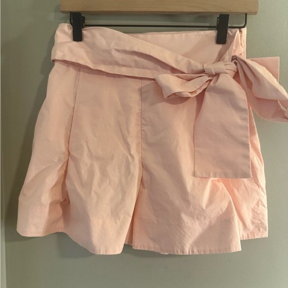 J. Crew Pink Skort with Bow Tie and High Waist - Picture 1 of 6
